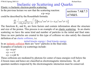Lecture 9, Quarks and scaling