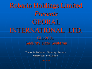 georal international - Robarin Holdings Ltd