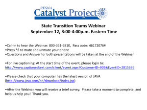from webinar - RESNA Catalyst Project