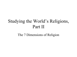 Studying the World's Religions, Part II