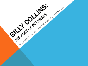 Billy Collins - PreIB-MrsO