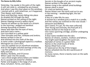 Billy Collins 9.11 poem