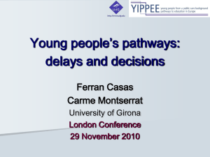 Young people's pathways