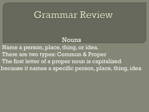 Grammar Review - Mrs-Wilmarths-Wiki