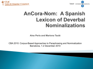 AnCora-Nom: A Spanish Lexicon of Deverbal Nominalizations