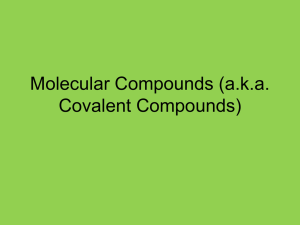 Molecular Compounds