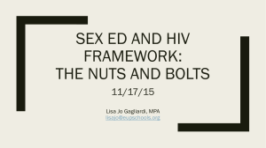 Sex ed and hiv: nuts and bolts