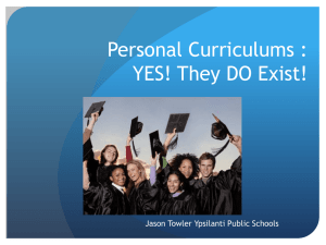 Personal Curriculums