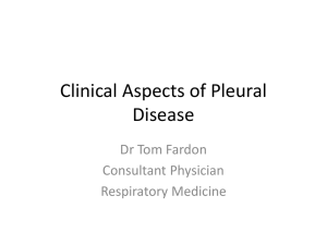 Clinical Aspects of Pleural Disease 2010