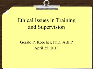 Clinical supervision: A competency-based