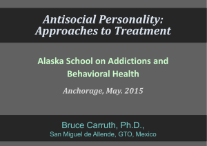 Antisocial Personality - Bruce Carruth Ph.D: Home Page