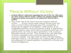 Peace Without Victory