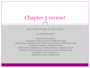 Chapter 5 review! - Mrs. Ellis' Science Class!