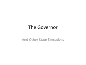 The Governor - State and Local Government TR 11AM