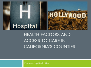 Hospital Ambulatory care in California and Los Angeles