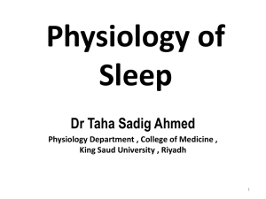 Physiology of Sleep - Center