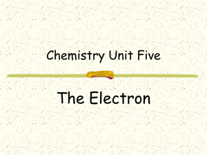 Chemistry Unit Two - Solon City Schools