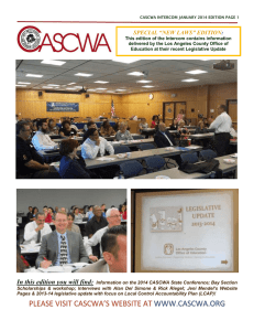 2014 CASCWA State Conference and Truancy Summit