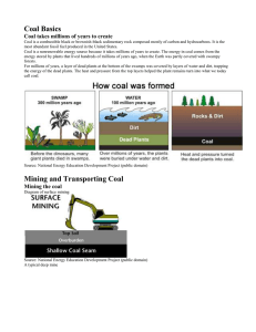 Uses of Coal - Woodcliff Lake