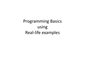 Programming Basics using Real