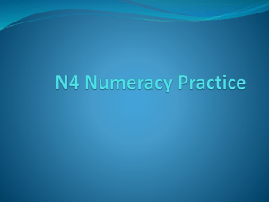 N4 Numeracy Practice