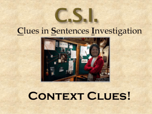 Context Clues Powerpoint