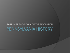 PENNSYLVANIA HISTORY