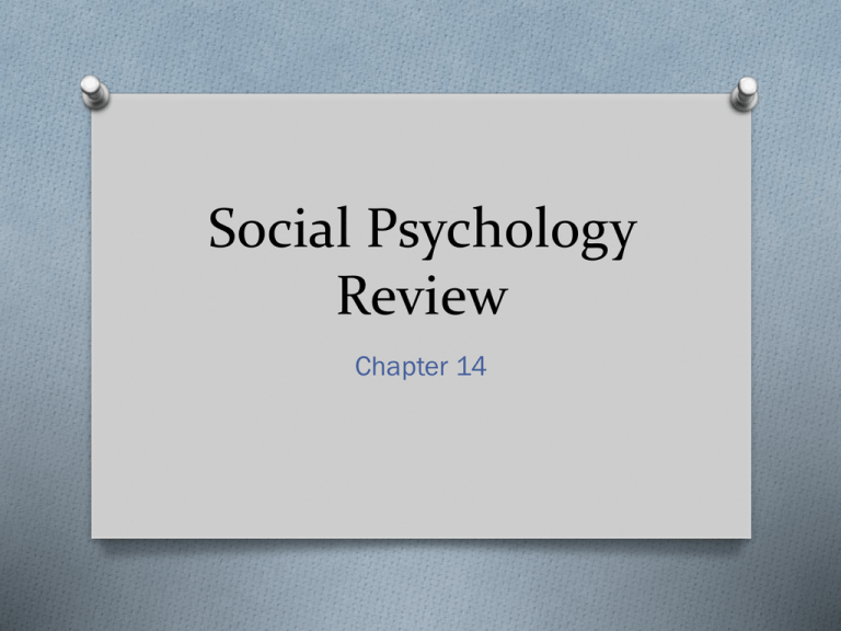 social psychology literature review topics