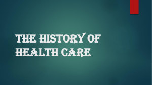 4. The History of Health Care