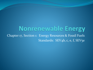 Nonrenewable Energy - McEachern High School