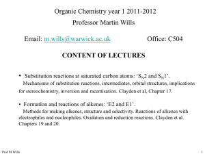 Key point – H from one carbon atom and a leaving group