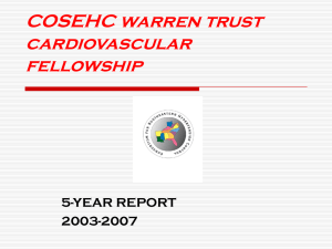 COSEHC warren trust cardiovascular fellowship