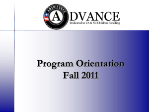 ADVANCE Program Orientation