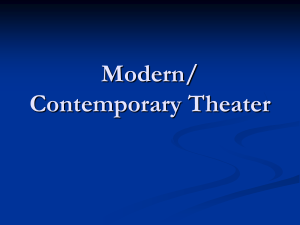 Modern/ Contemporary Theater