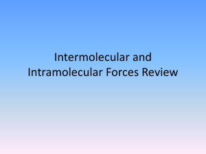 Intermolecular and Intramolecular Forces Review