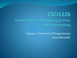 Slide 1 - Mathematics & Computing Science