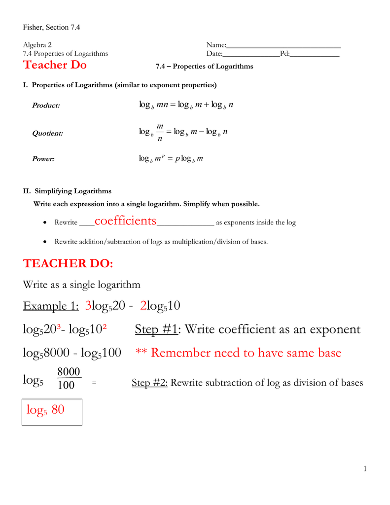 21.21 Notes Key Throughout Logarithm Worksheet With Answers