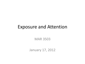 Exposure and attention