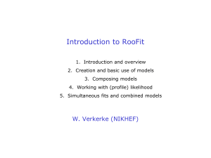 roofit-intro-roostats-v8 - Indico