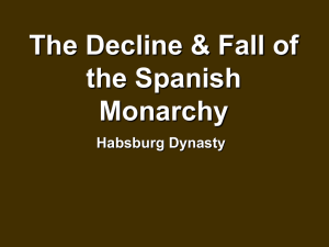 Decline of Spanish monarchy