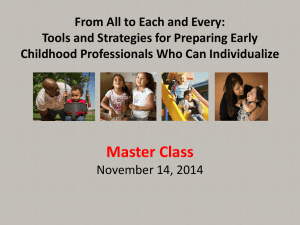 From All to Each and Every Master Class PowerPoints for posting