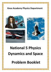 Dynamics and Space Problems and Answers
