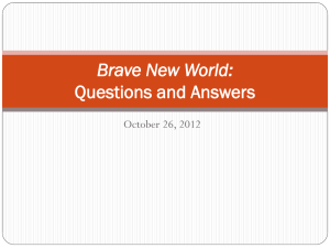Brave New World: Questions and Answers - F2012-ESL223-10