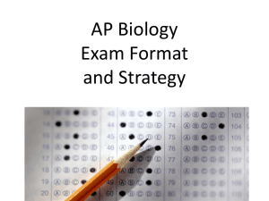 AP Biology Exam Format and Strategy