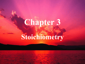 Stoichiometry AP