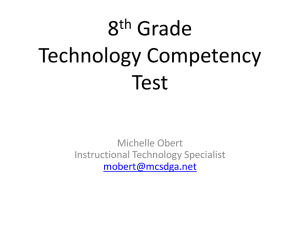 8th Grade Technology Literacy Test