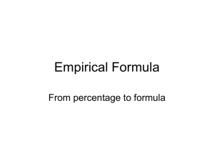 empirical formula problems