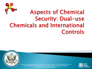 Aspects of Chemical Security - CSP