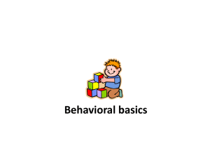 CWPBIS 4 Behavioral Principles