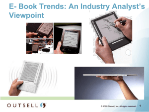 E- Book Trends: An Industry Analyst's Viewpoint